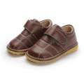 Chaussures intérieures en cuir véritable Baby Boy Brown 1-2-3y